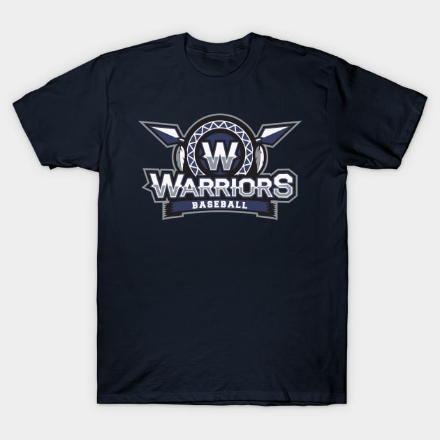 Warriors Baseball T-Shirt by DavesTees